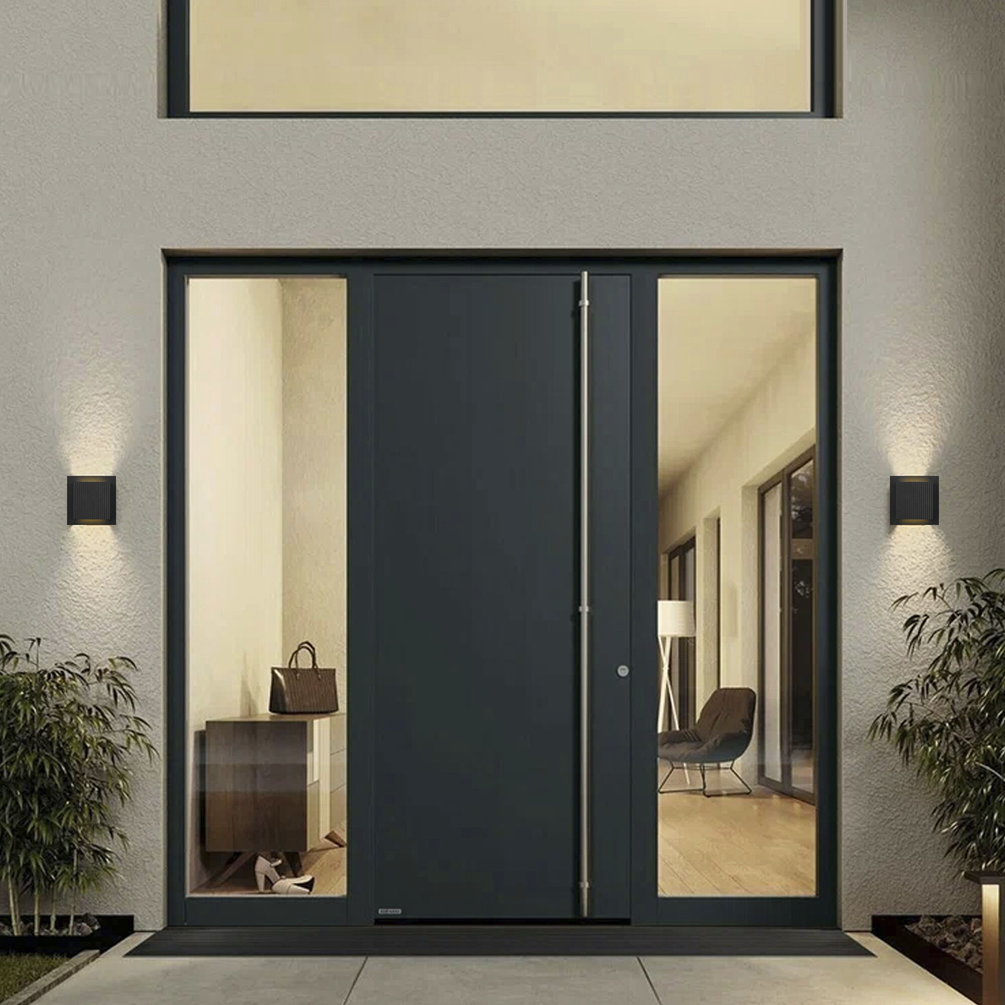 Miami LED 6.25 inch Sand Black Outdoor Wall Sconce